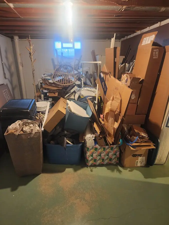 Roll-off dumpster container at job site for 15 Yard Dumpster Rental in Rosenberg